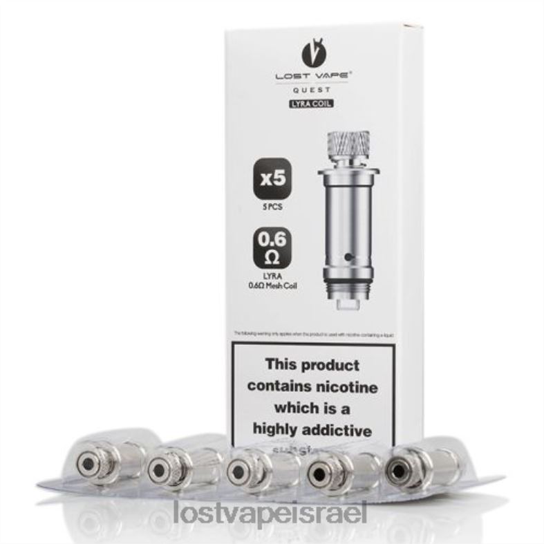 Lost Vape Lyra סלילים חלופיים (חבילה של 5) סליל רשת 0.6 אוהם L26X4391 | Lost Vape Israel