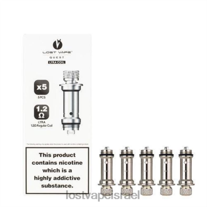 Lost Vape Lyra סלילים חלופיים (חבילה של 5) סליל רגיל 1.2 אוהם L26X4432 | Lost Vape Jerusalem