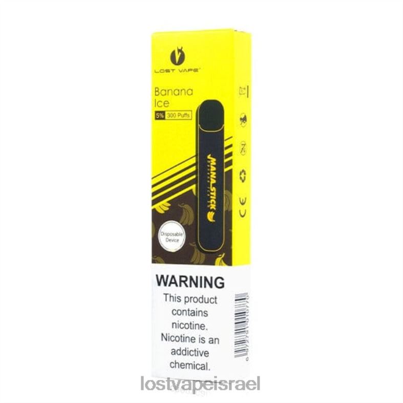 Lost Vape Mana מקל חד פעמי | 300 פחזניות | 1.2 מ"ל קרח בננה 5% L26X4404 | Lost Vape Wholesale