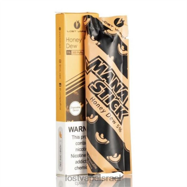 Lost Vape Mana מקל חד פעמי | 300 פחזניות | 1.2 מ"ל טל דבש 5% L26X4520 | Lost Vape Price