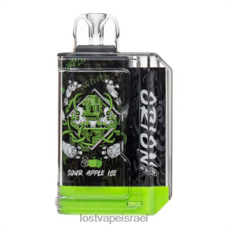 Lost Vape Orion בר חד פעמי | 7500 שאיפה | 18 מ"ל | 50 מ"ג קרח תפוח חמוץ L26X41 | Lost Vape Israel