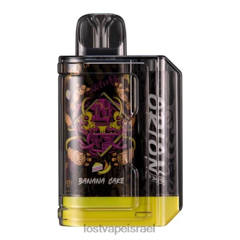 Lost Vape Orion בר חד פעמי | 7500 שאיפה | 18 מ"ל | 50 מ"ג עוגת בננה L26X456 | Lost Vape Disposable