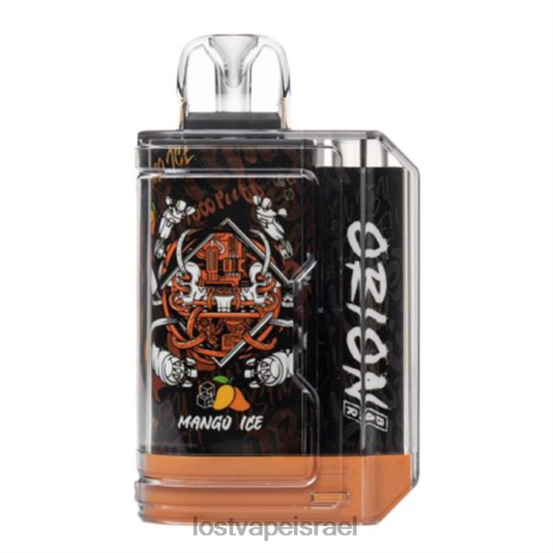 Lost Vape Orion בר חד פעמי | 7500 שאיפה | 18 מ"ל | 50 מ"ג קרח מנגו L26X457 | Lost Vape Near Me Israel