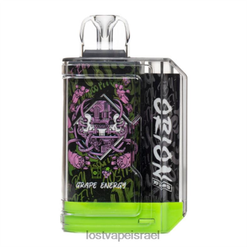 Lost Vape Orion בר חד פעמי | 7500 שאיפה | 18 מ"ל | 50 מ"ג אנרגיית ענבים L26X460 | Lost Vape Price