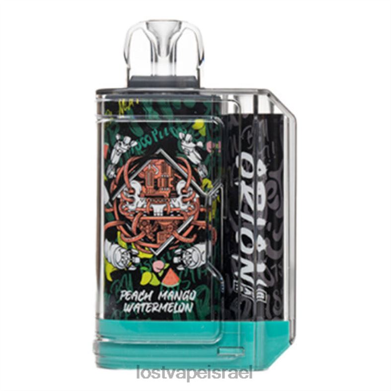 Lost Vape Orion בר חד פעמי | 7500 שאיפה | 18 מ"ל | 50 מ"ג אבטיח מנגו אפרסק L26X461 | Lost Vape Israel