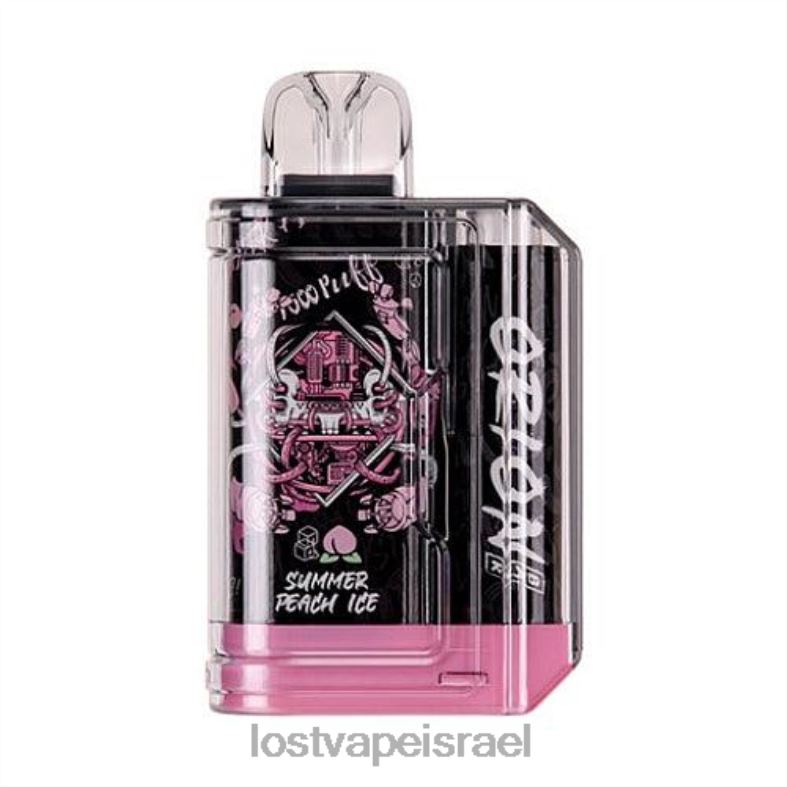 Lost Vape Orion בר חד פעמי | 7500 שאיפה | 18 מ"ל | 50 מ"ג קרח אפרסק בקיץ L26X467 | Lost Vape Near Me Israel