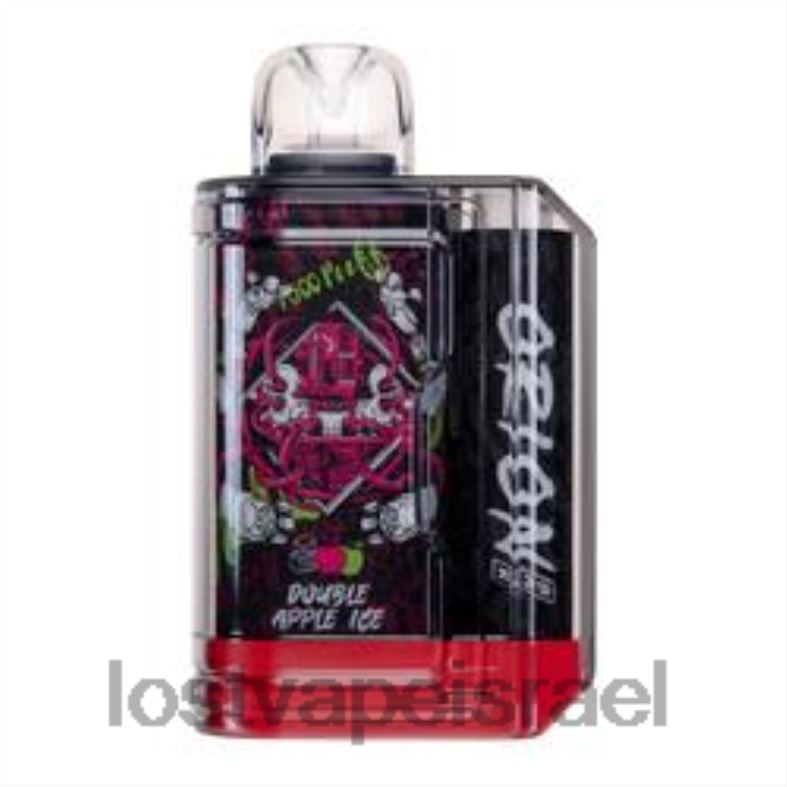 Lost Vape Orion בר חד פעמי | 7500 שאיפה | 18 מ"ל | 50 מ"ג קרח תפוח כפול L26X468 | Lost Vape Pods Near Me