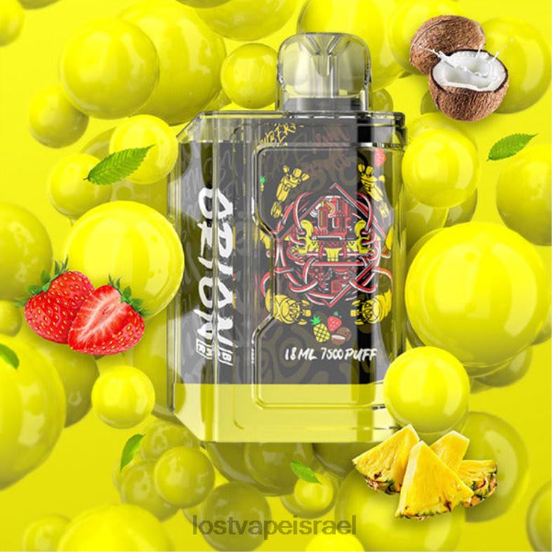Lost Vape Orion בר חד פעמי | 7500 שאיפה | 18 מ"ל | 50 מ"ג פינה קולדה תות L26X480 | Lost Vape Price