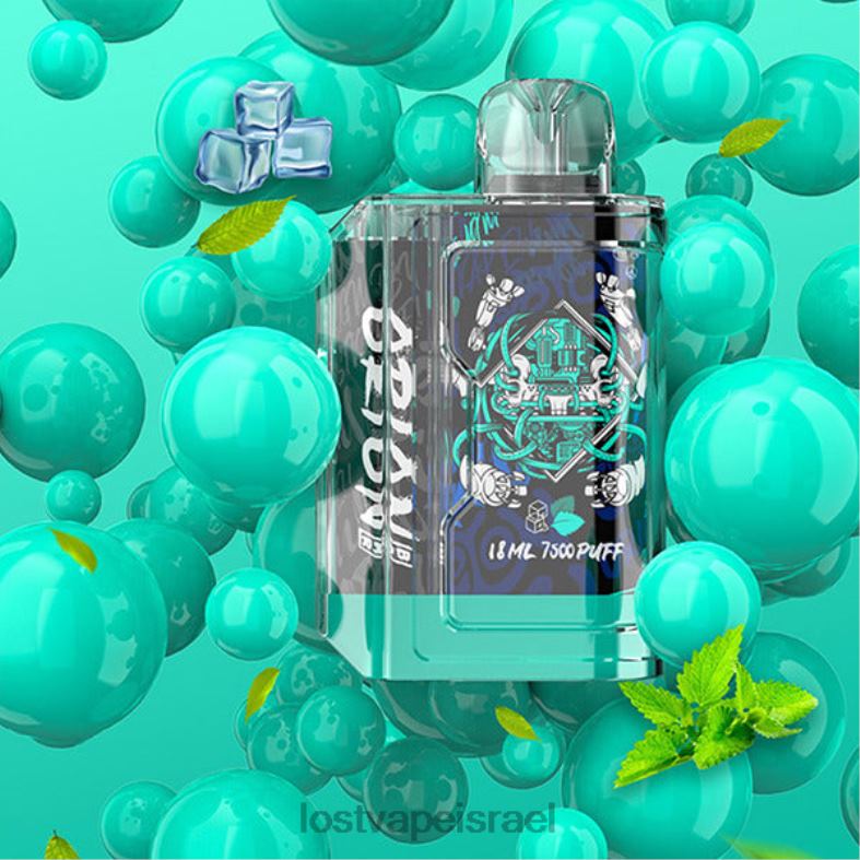 Lost Vape Orion בר חד פעמי | 7500 שאיפה | 18 מ"ל | 50 מ"ג מנטה כחולה L26X481 | Lost Vape Israel
