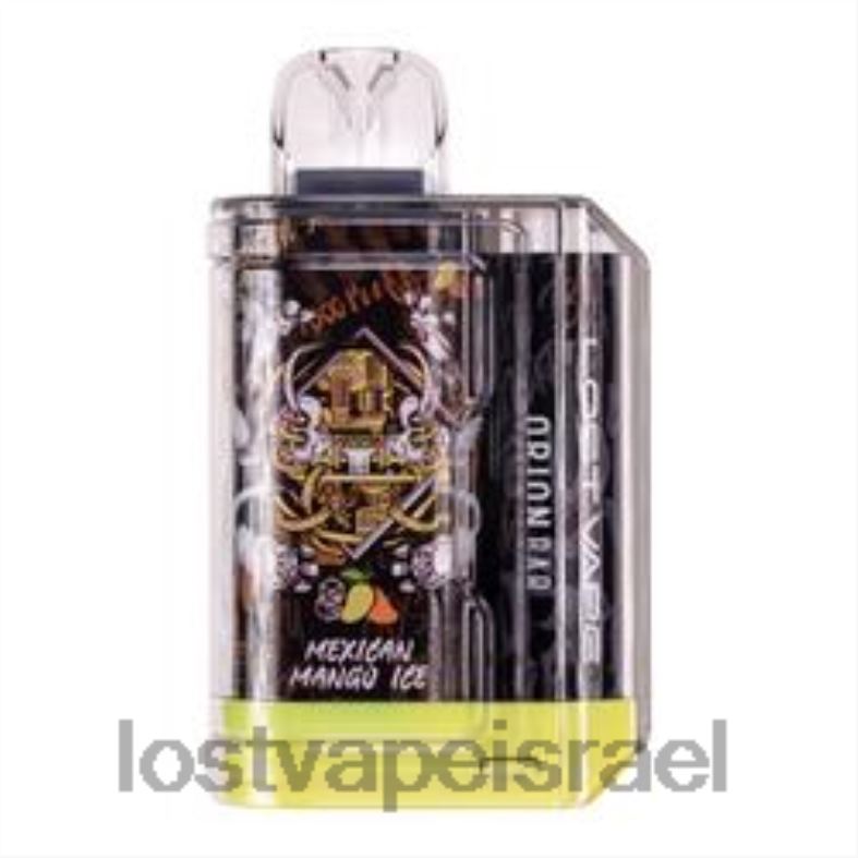 Lost Vape Orion בר חד פעמי | 7500 שאיפה | 18 מ"ל | 50 מ"ג קרח מנגו מקסיקני L26X486 | Lost Vape Disposable