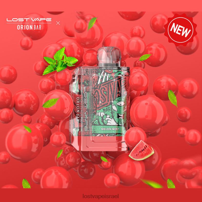 Lost Vape Orion בר חד פעמי | 7500 שאיפה | 18 מ"ל | 50 מ"ג מלון מנטה L26X490 | Lost Vape Price