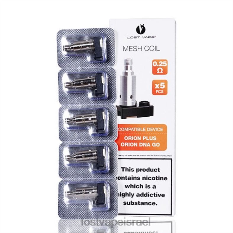 Lost Vape Orion בתוספת סלילי החלפת DNA (חבילה של 5) 0.25 אוהם L26X436 | Lost Vape Disposable