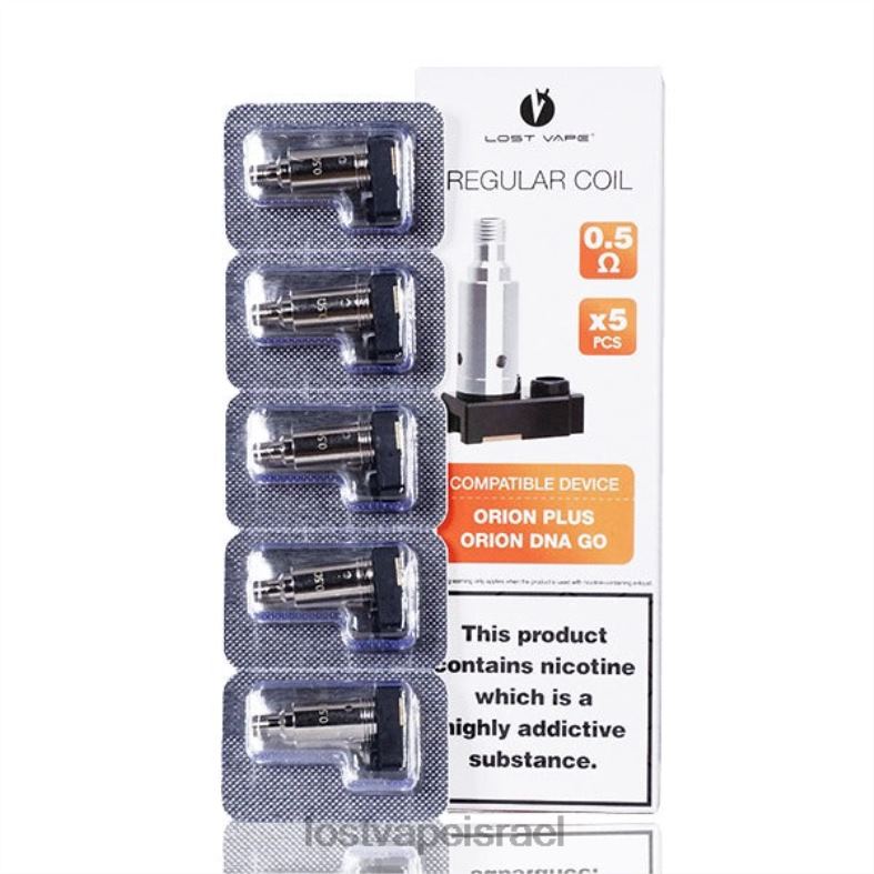 Lost Vape Orion בתוספת סלילי החלפת DNA (חבילה של 5) 0.5 אוהם L26X4326 | Lost Vape Disposable