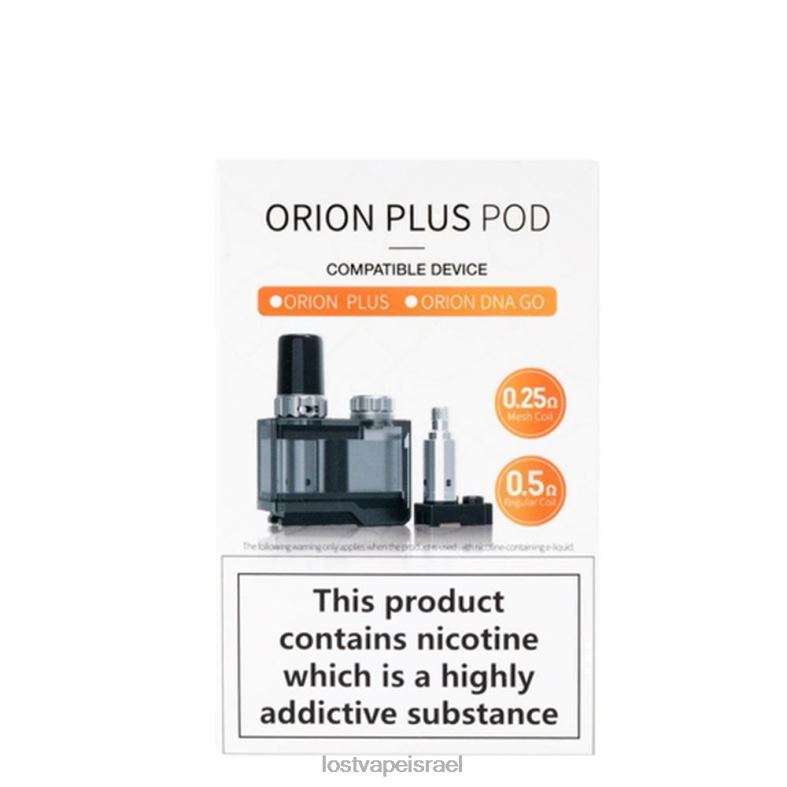 Lost Vape Orion פלוס חבילת מחסניות תרמיל dna | כולל 2 סלילים רגיל L26X4407 | Lost Vape Near Me Israel