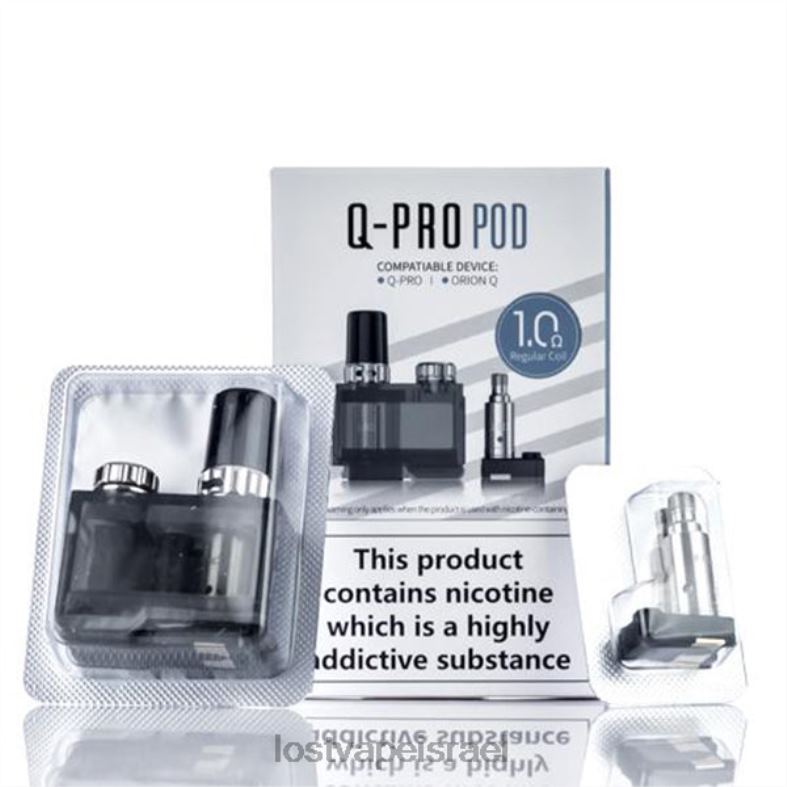 Lost Vape Orion q-pro pod set | 1 פוד + 2 סלילים סלילים 1.אוהם L26X4405 | Lost Vape Review Israel