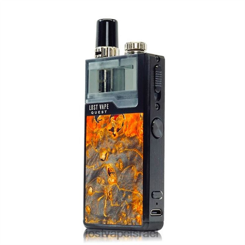 Lost Vape Quest ערכה מלאה למכשיר orion q pod עצי דקירה שחור/אוכר L26X4475 | Lost Vape Review Israel