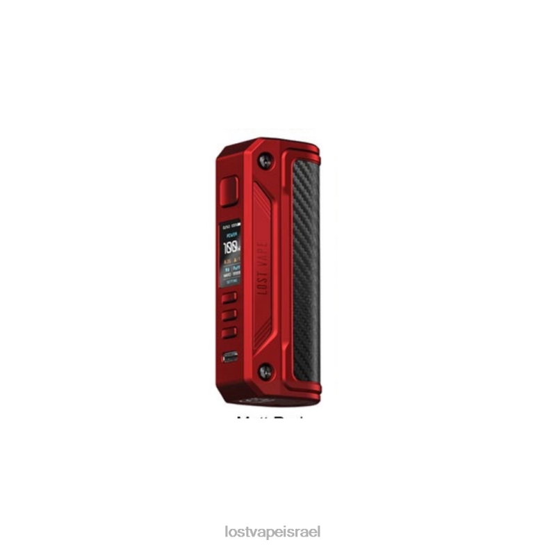 Lost Vape Thelema מוד סולו 100w אדום מט/סיבי פחמן L26X4253 | Lost Vape Flavors Israel