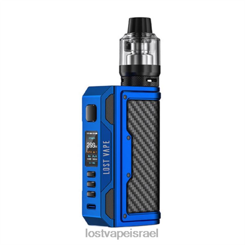 Lost Vape Thelema ערכת quest 200w כחול מט/סיבי פחמן L26X4138 | Lost Vape Pods Near Me