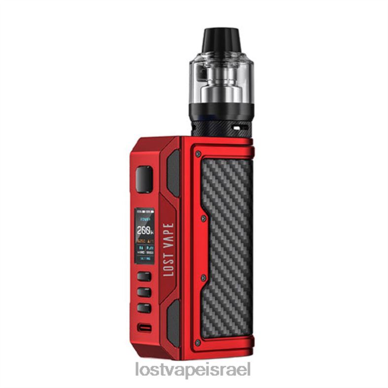 Lost Vape Thelema ערכת quest 200w אדום מט/סיבי פחמן L26X4139 | Lost Vape Customer Service