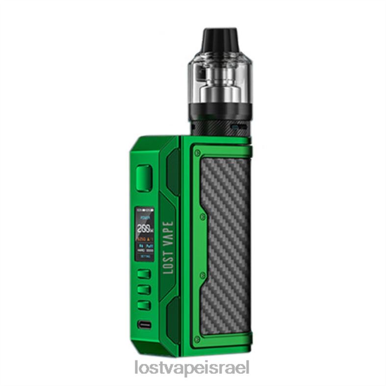 Lost Vape Thelema ערכת quest 200w סיבי פחמן ירוקים L26X4145 | Lost Vape Review Israel