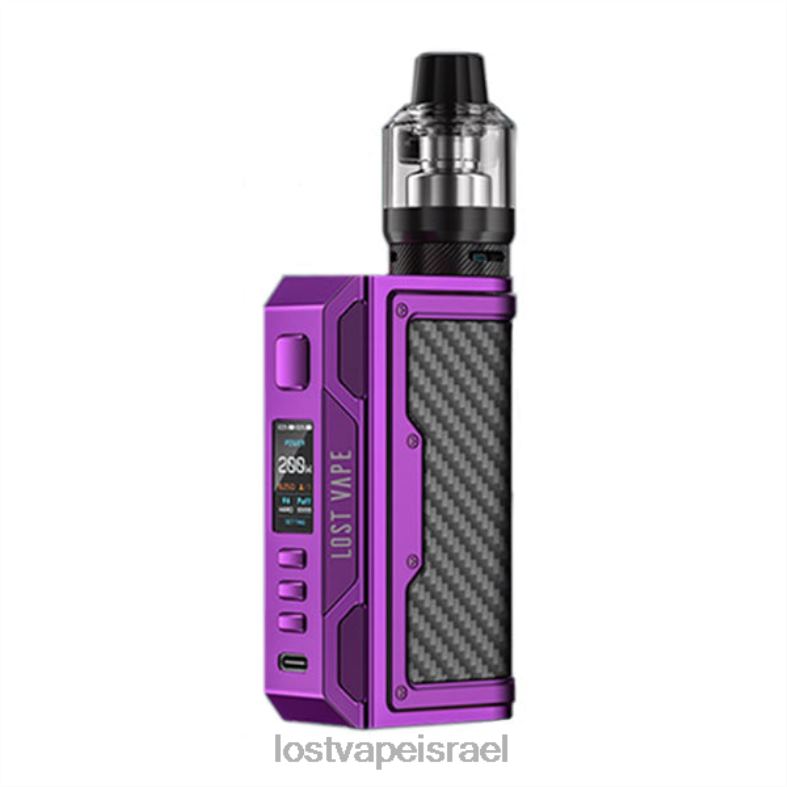 Lost Vape Thelema ערכת quest 200w סגול/סיבי פחמן L26X4147 | Lost Vape Near Me Israel