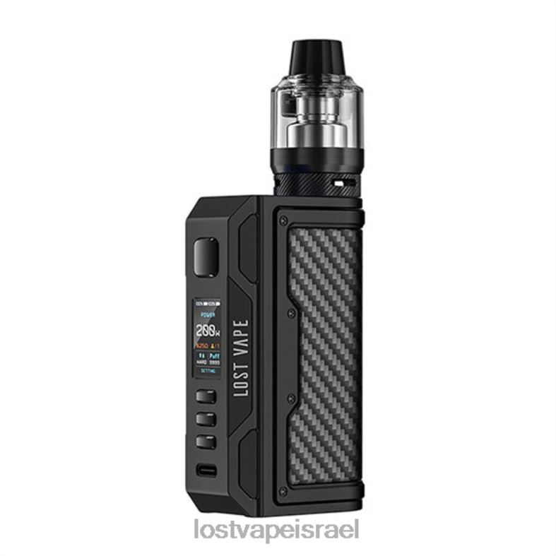 Lost Vape Thelema ערכת quest 200w סיבי שחור/פחמן L26X49 | Lost Vape Customer Service