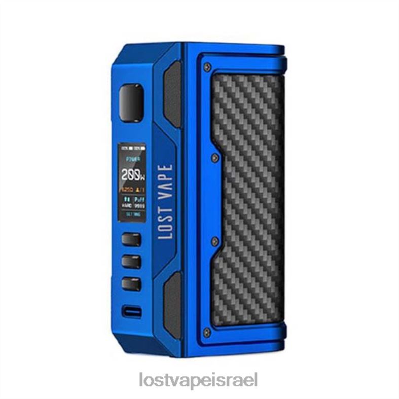 Lost Vape Thelema quest 200w mod כחול מט/סיבי פחמן L26X4177 | Lost Vape Near Me Israel