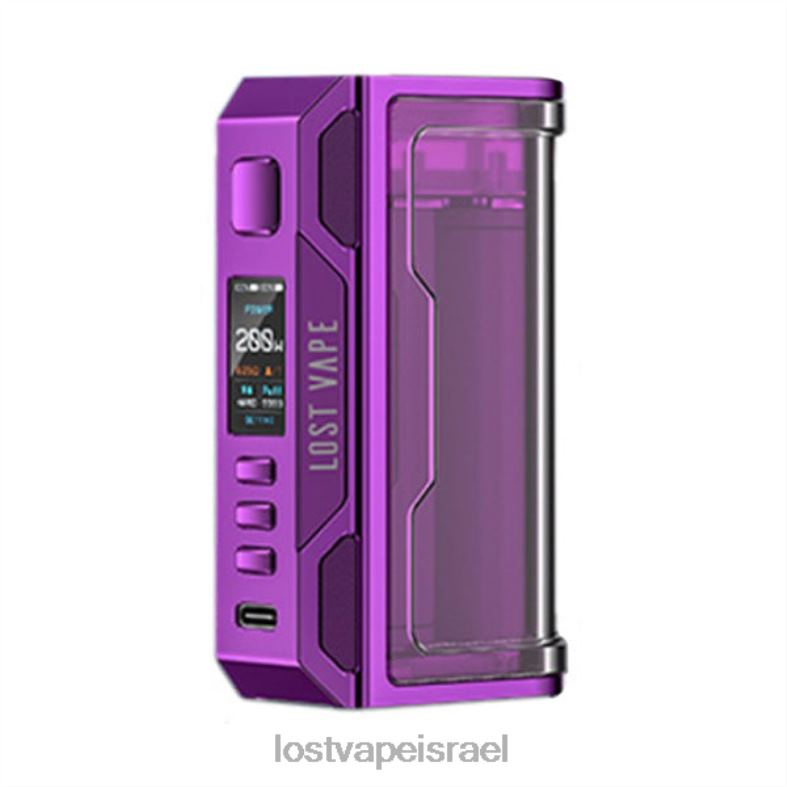Lost Vape Thelema quest 200w mod סגול/שקוף L26X4187 | Lost Vape Near Me Israel