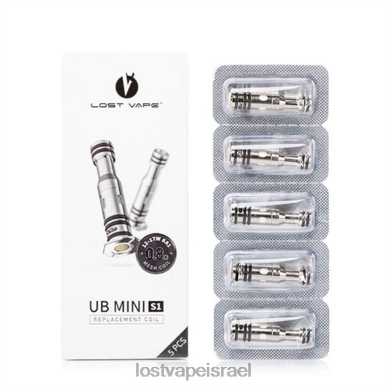 Lost Vape UB מיני סלילים חלופיים (חבילה של 5) 0.8 אוהם L26X48 | Lost Vape Pods Near Me