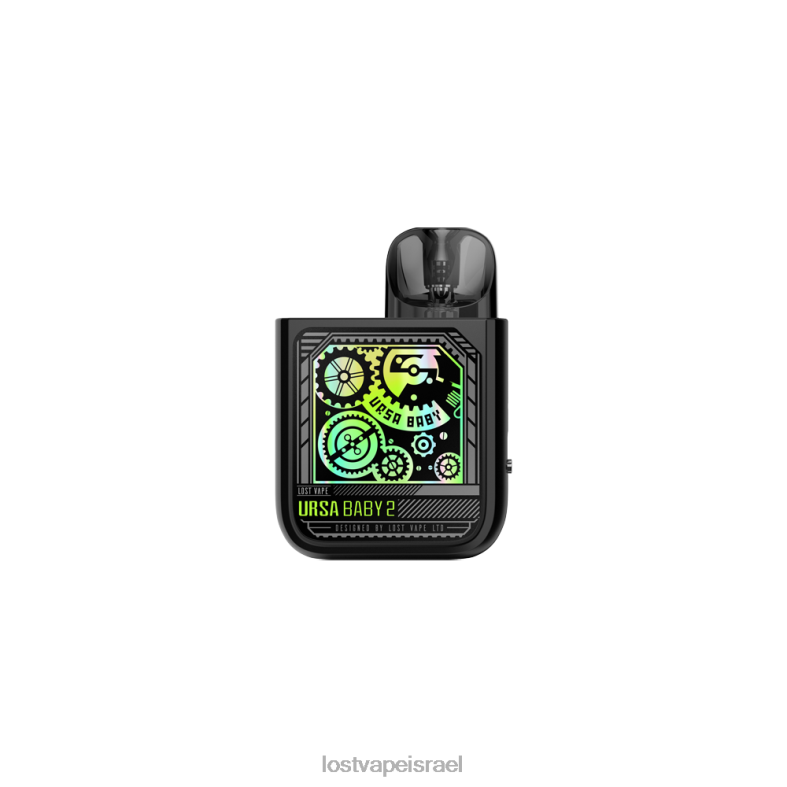 Lost Vape URSA Baby 2 ערכה | מערכת תרמילים פופ שחור/זמן ציוד L26X4354 | Lost Vape Wholesale