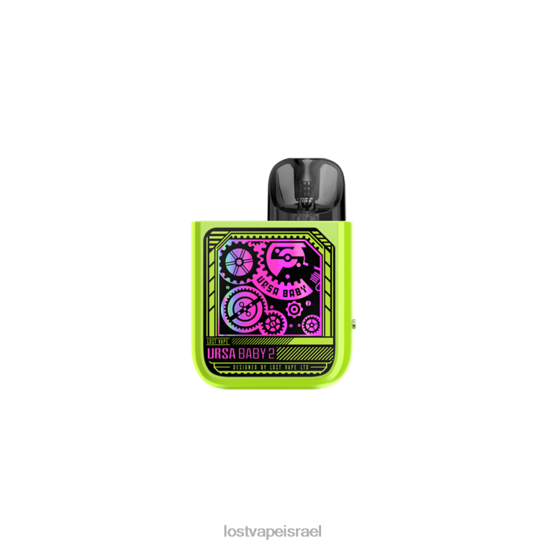 Lost Vape URSA Baby 2 ערכה | מערכת תרמילים פופ ירוק/זמן ציוד L26X4356 | Lost Vape Disposable