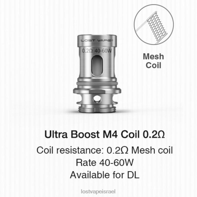 Lost Vape Ultra סלילי בוסט (חבילה של 5) m4 v2 0.2 אוהם L26X4349 | Lost Vape Customer Service