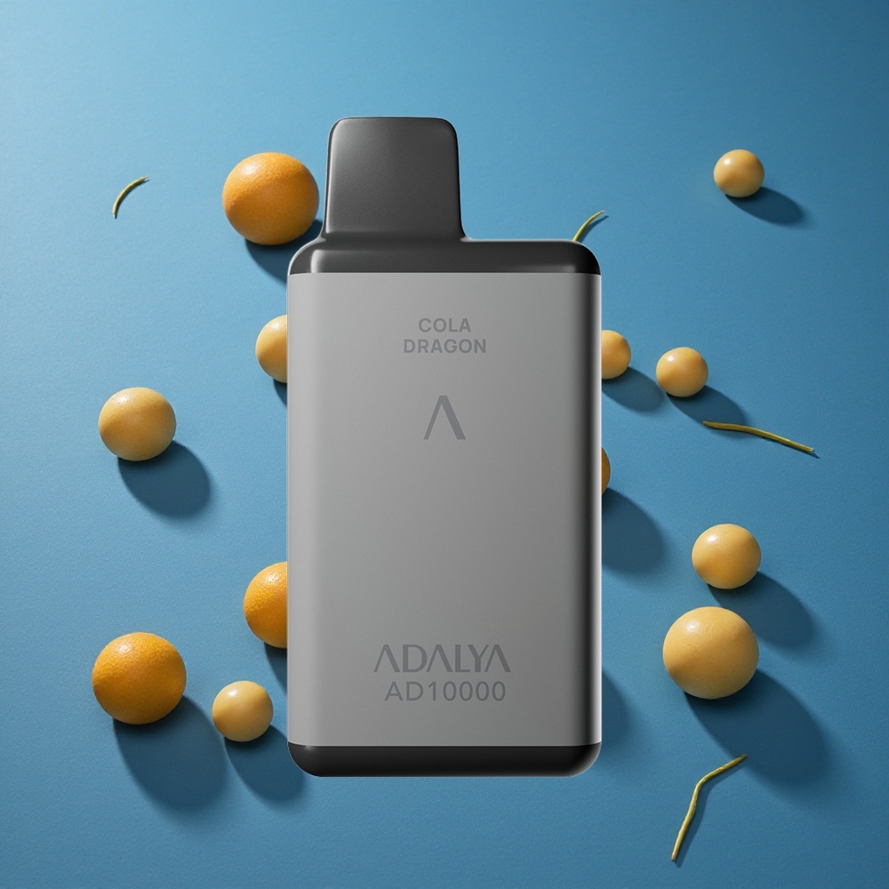 Adalya AD 10000 פאפים מלון כחול 14 מ"ל USB-C