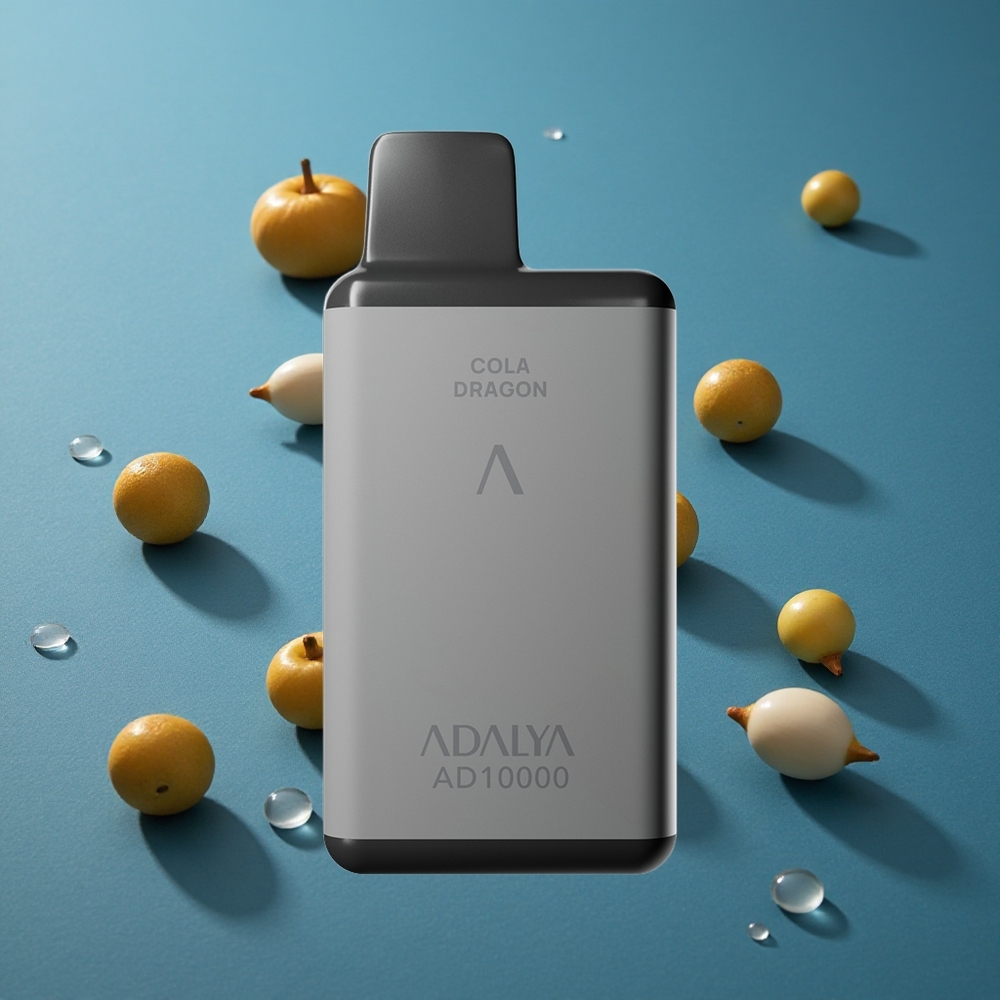 Adalya AD 10000 פאפים ונענע אפור חלל סוללה 650 mAh
