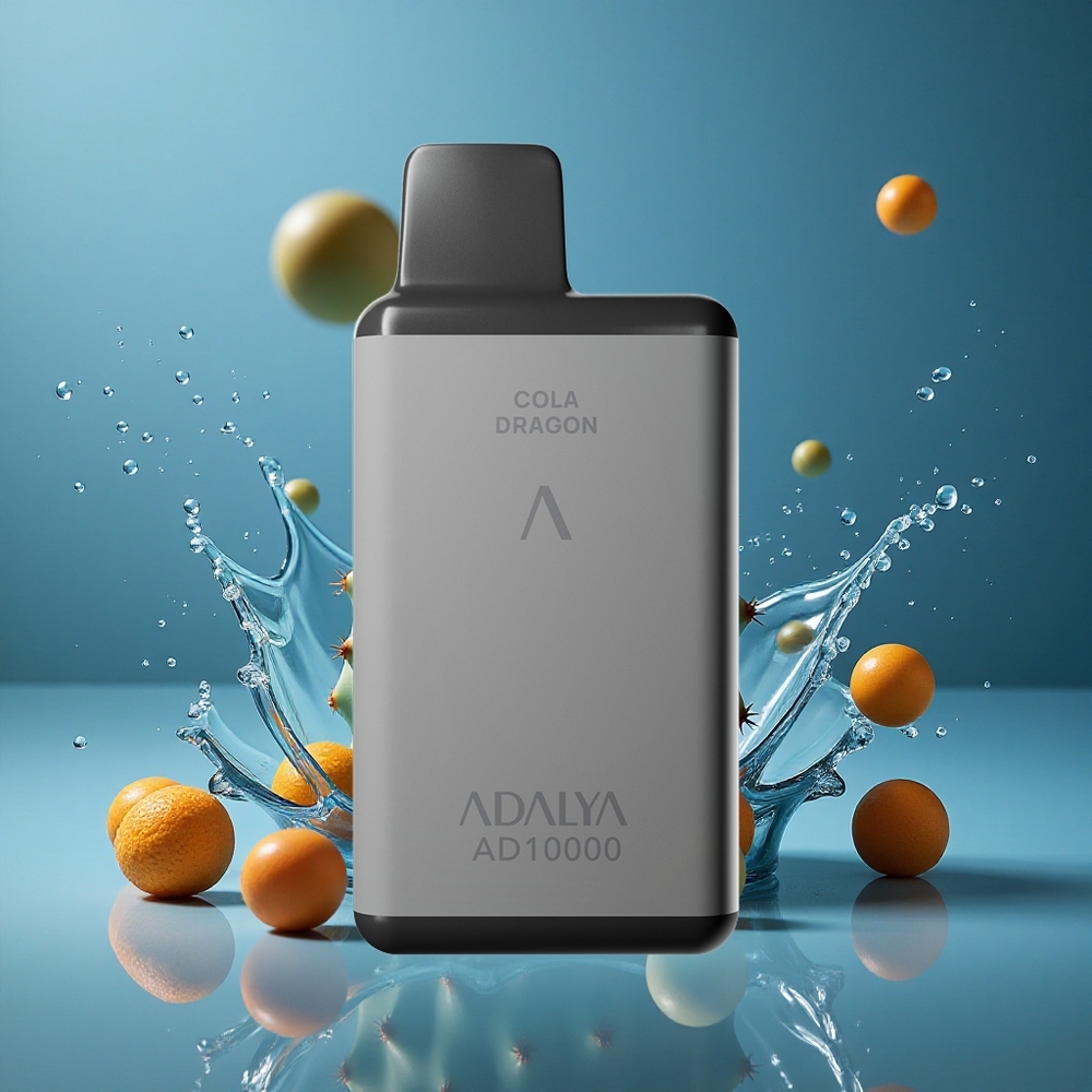 Adalya AD 10000 פאפים סיליקון נטען באמצעות USB-C טעם קקטוס ספרש