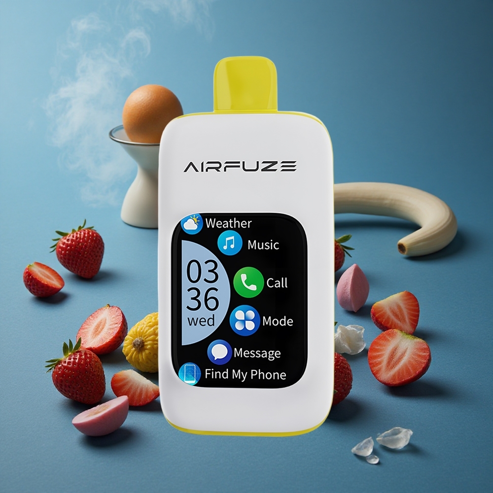 AirFuze Smart 30000 פופרות חד-פעמי תות בננה וניקוטין 5% 900mAh