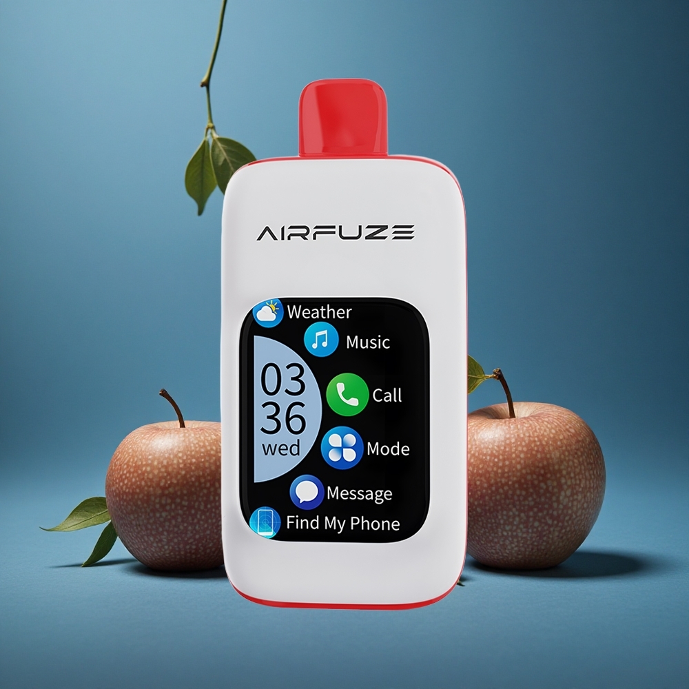 AirFuze Smart 30000 פאפים פוד חד פעמי שלושה תפוחים עם 5% ניקוטין ו-900mAh