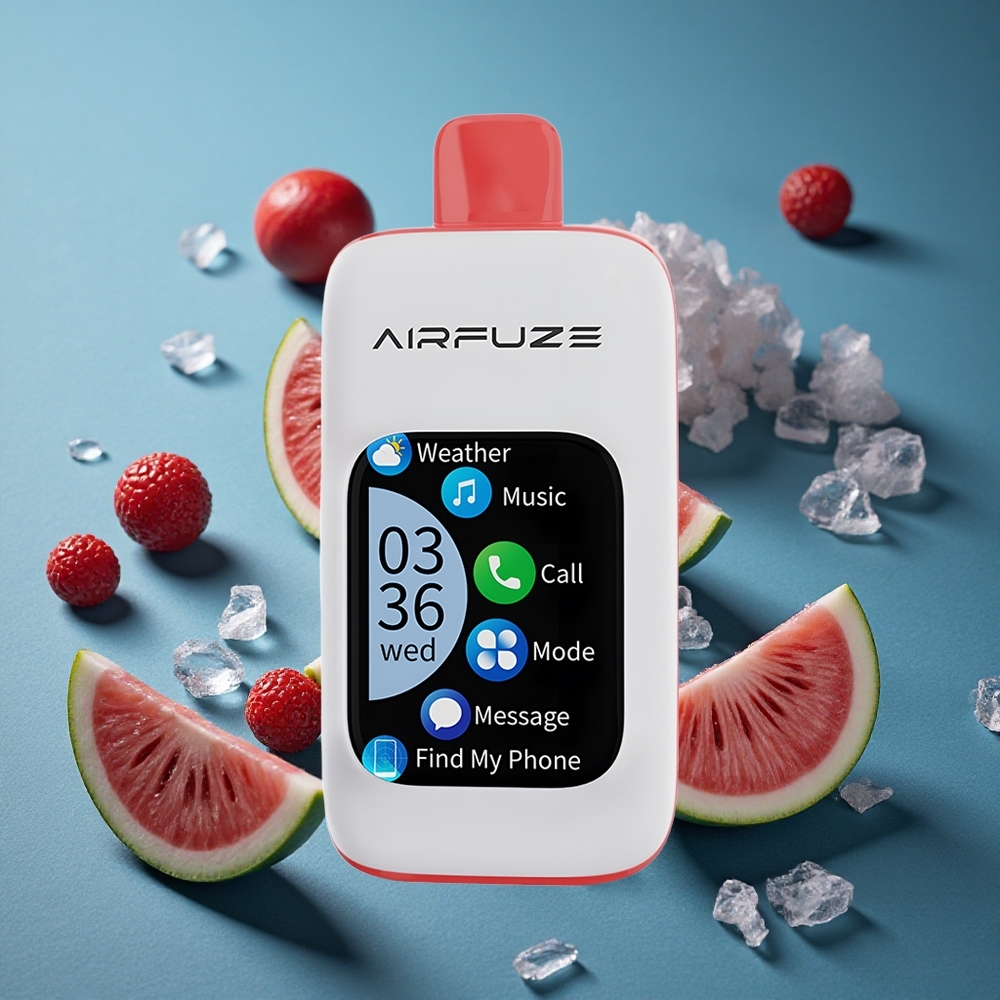 AirFuze Smart 30000 פאפים דיספוזבלי אבטיח קרח עם מסך TFT 2.01 אינץ' וסוללת 900mAh