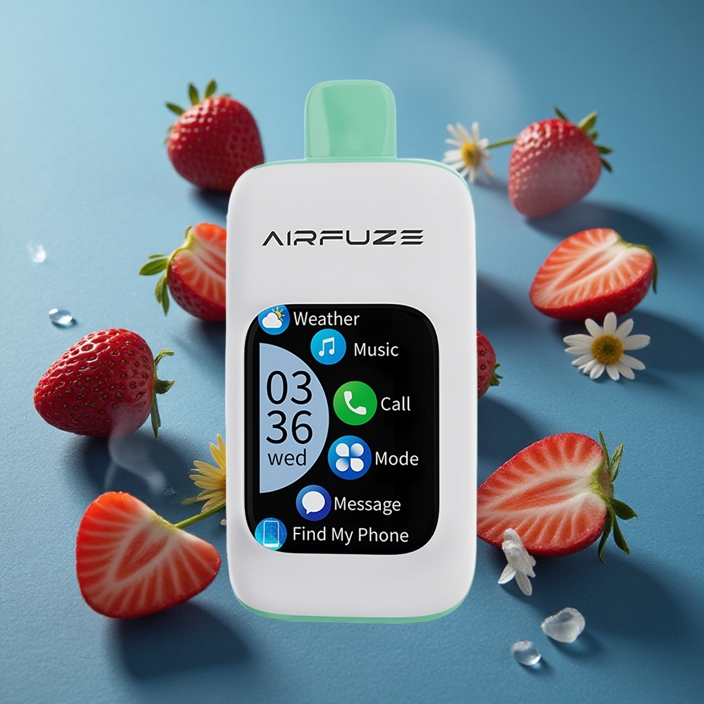 AirFuze Smart 30000 פאפים מוצר חד פעמי תות קיץ צג מגע TTF 2.01 אינץ' סוללה 900mAh
