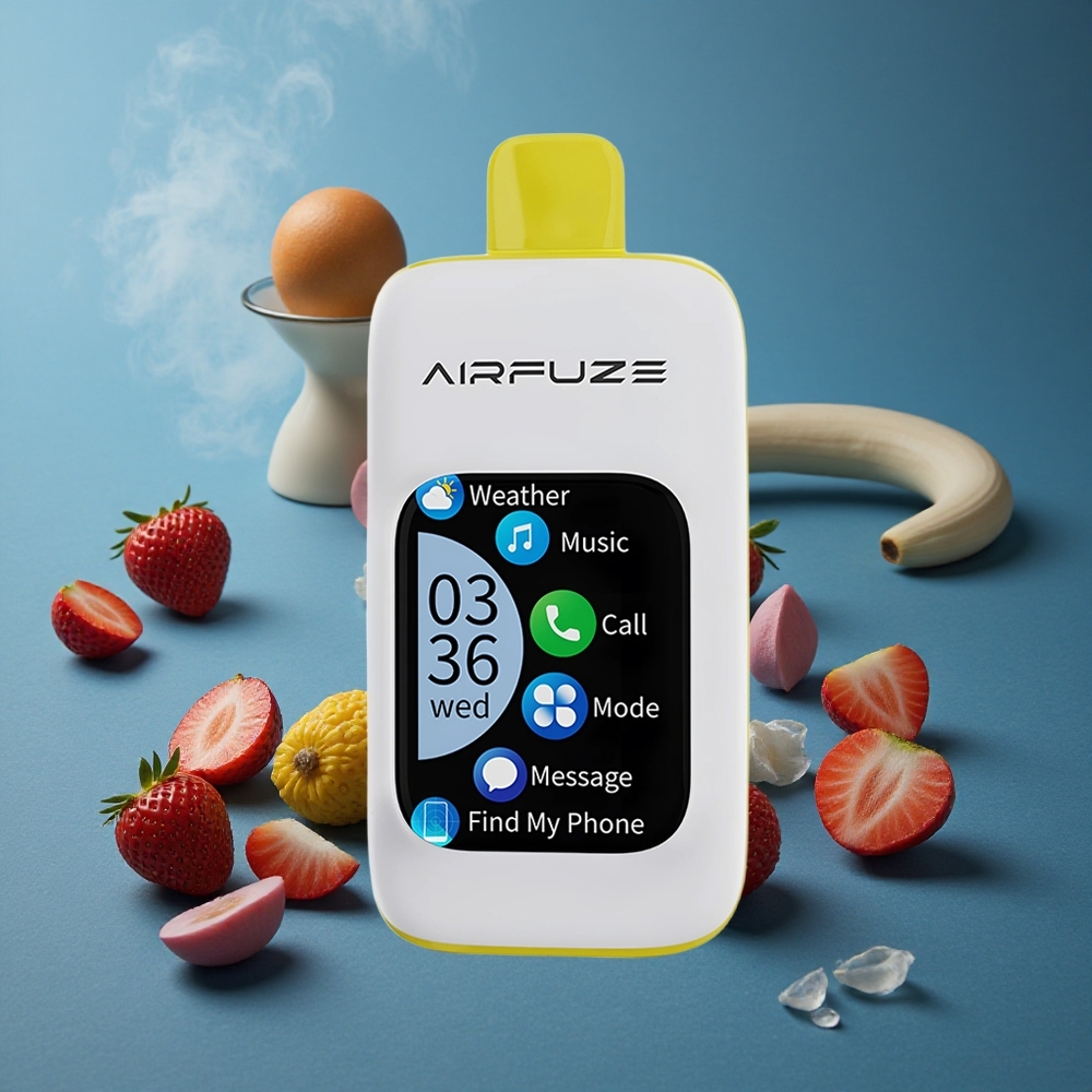 AirFuze Smart Pro 40000 פאפים מתנשף דיספוזביל תות בננה