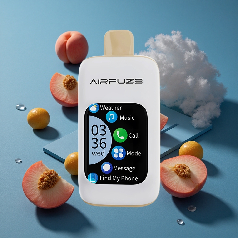 AirFuze Smart Pro 40000 פאפים Vape חד פעמי אפרסק עסיסי עם 20ML ו-900mAh