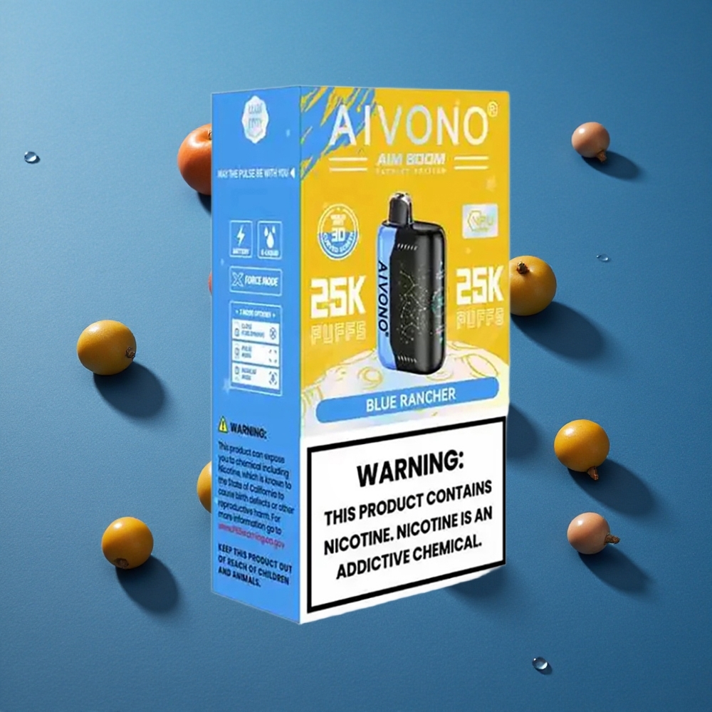 Aivono AIM BOOM 25000 פאפים 28ml תפוסות ריחק כחול