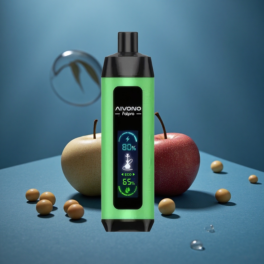 Aivono AIM FATPRO 22000 פאפים שני תפוחים 28ml ניקוטין 0% 2% 3% 5%
