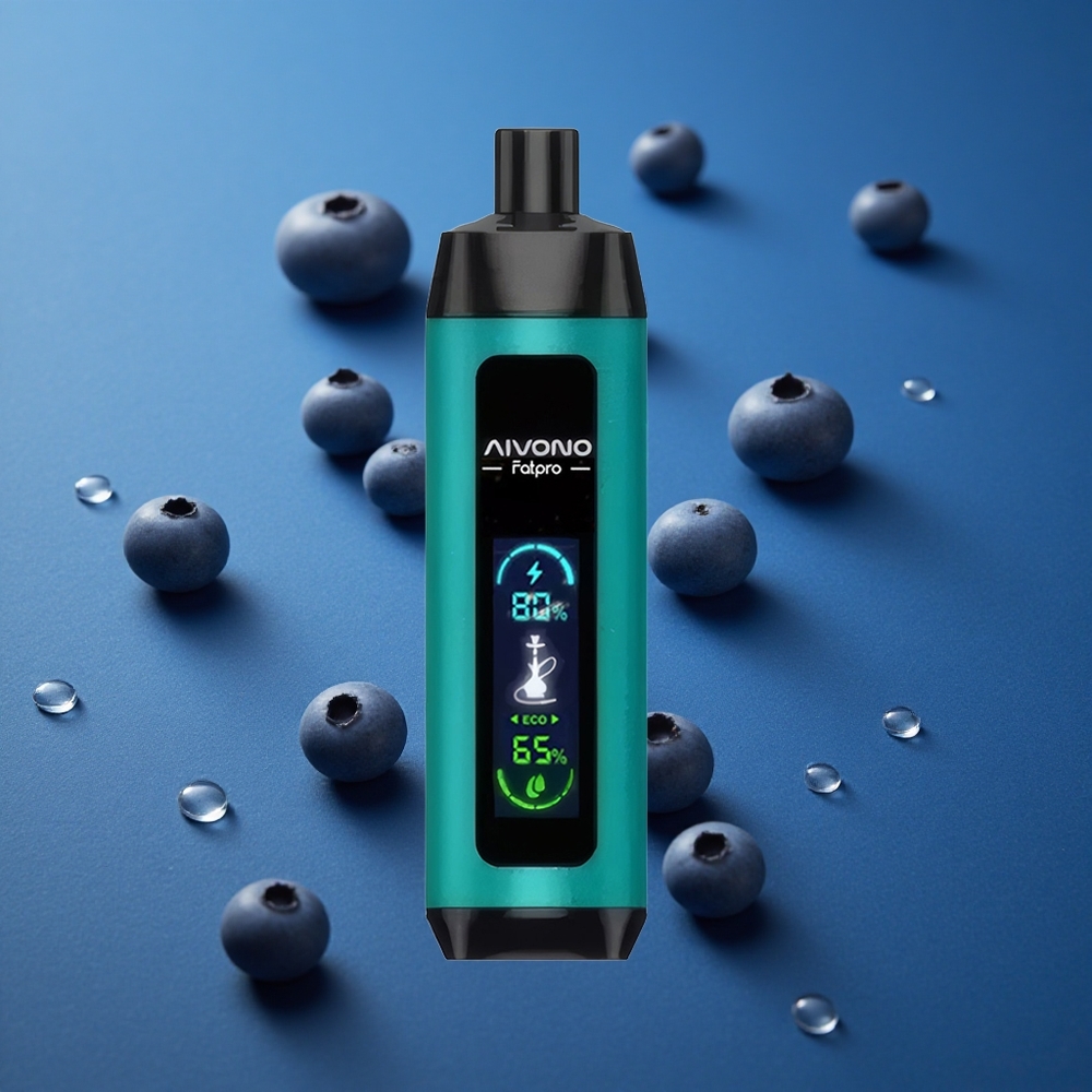 Aivono AIM FATPRO 22000 פאפים אוכמניות כחול 28ml 600mah