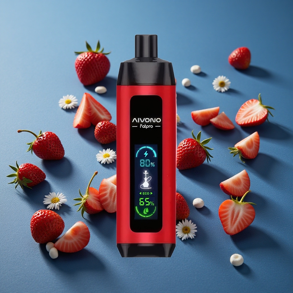 Aivono AIM FATPRO 22000 פאפים תות פונץ' 28ml 600mah