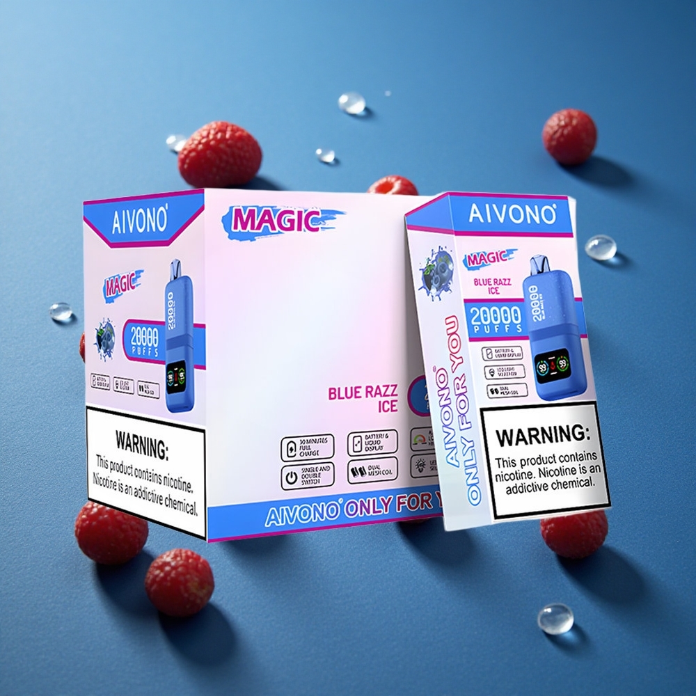 Aivono AIM MAGIC 20000 פאפים 26ml קרח ראז כחול