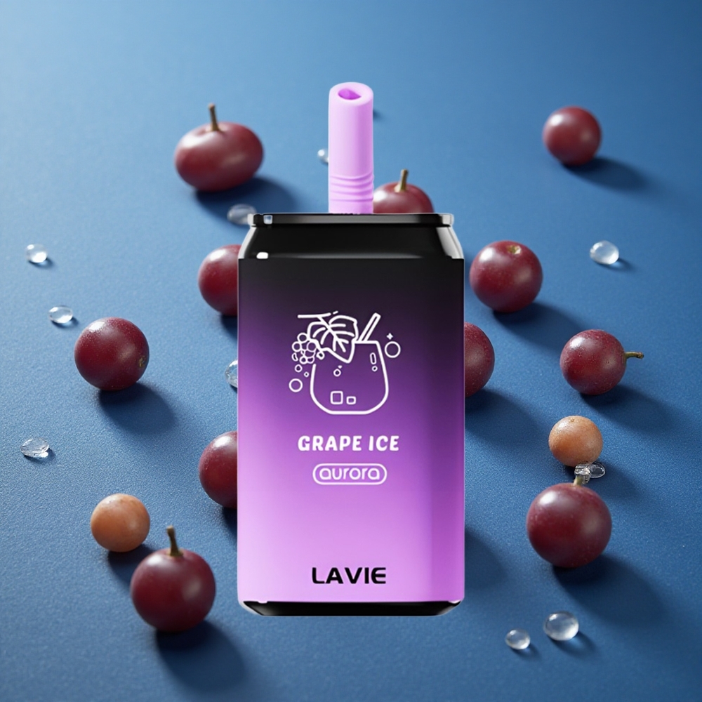 Lavie Aurora 11000 Puffs ענבים קרח 22ML Type C