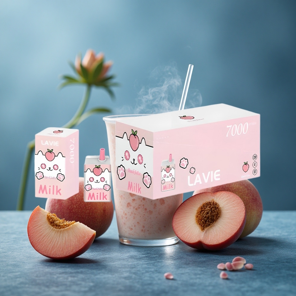 LAVIE Milk 7000 פעימות אפרסק מיץ סוללה 600mAh נפח נוזל 16ML