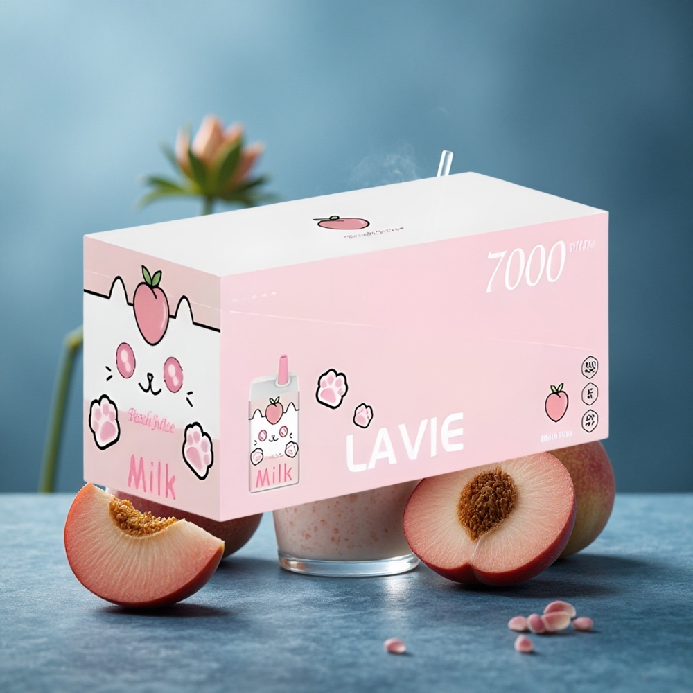LAVIE Milk 7000 פעימות אפרסק מיץ סוללה 600mAh נפח נוזל 16ML