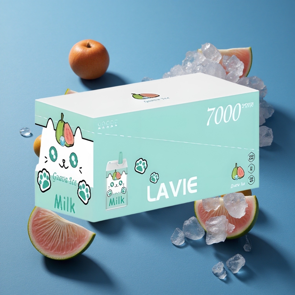 LAVIE Milk 7000 Puffs גויאבה קרח 16ML 600mAh